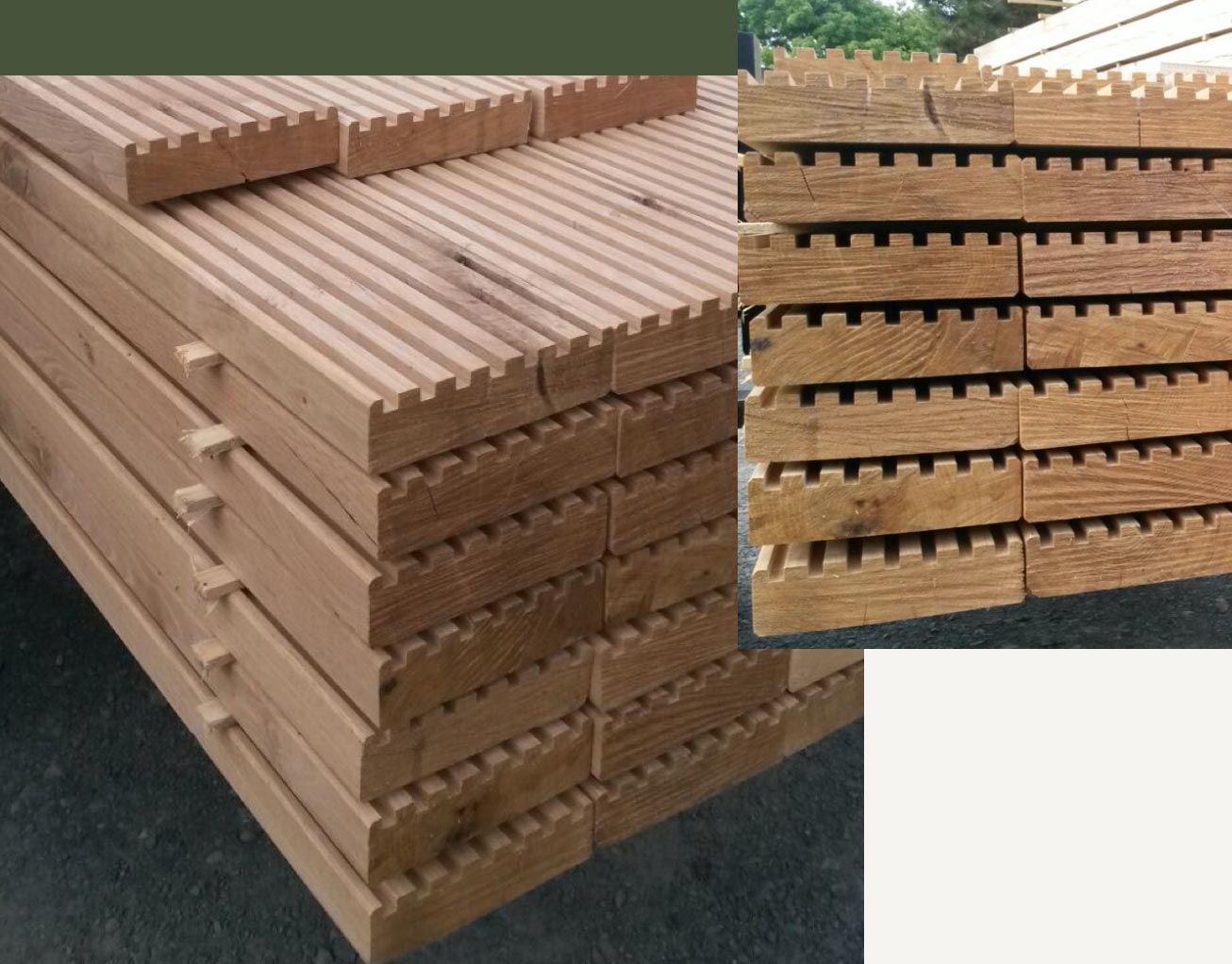 Eiche-Bauholz für die Terrasse und Holzfassade | EPK Holz in Gudensberg