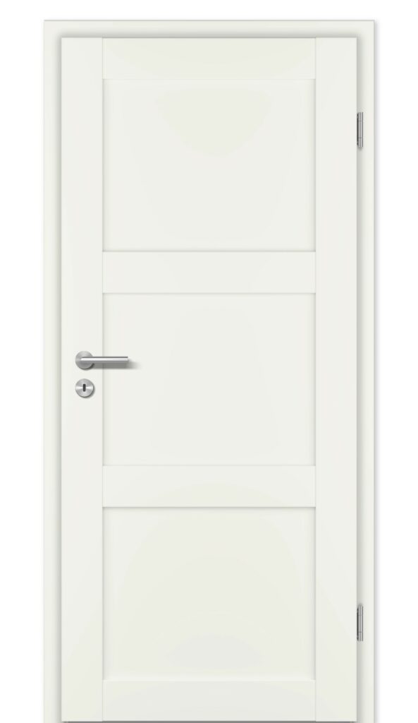 Moderne Holz-Tür aus Weißlack